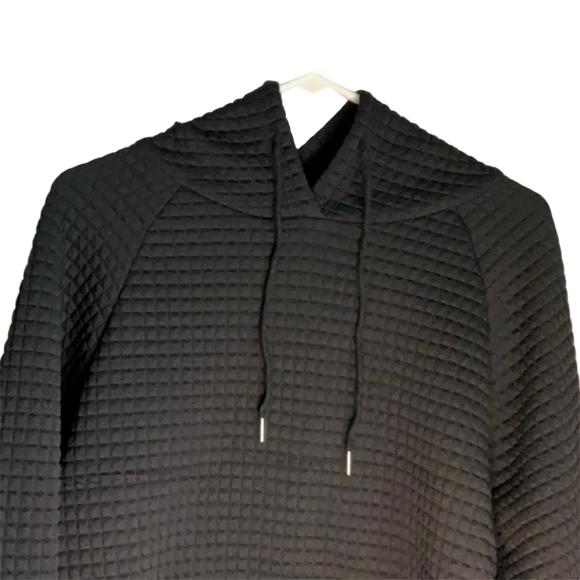 Black Textured Hoodie - Picture 3 of 4